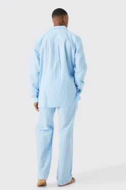 boohooMAN Woven Stripe Lounge Shirt | UK| Shirts