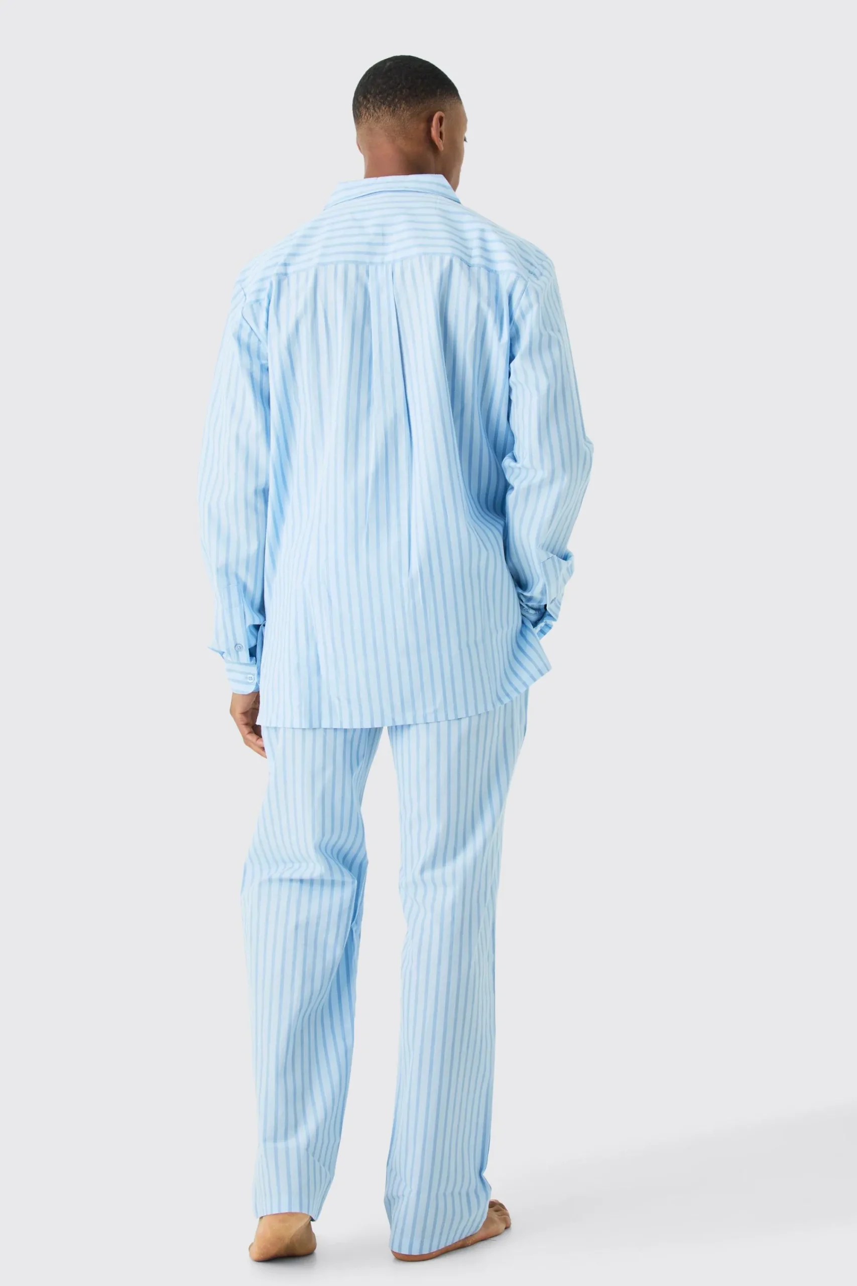 boohooMAN Woven Stripe Lounge Shirt | UK| Shirts